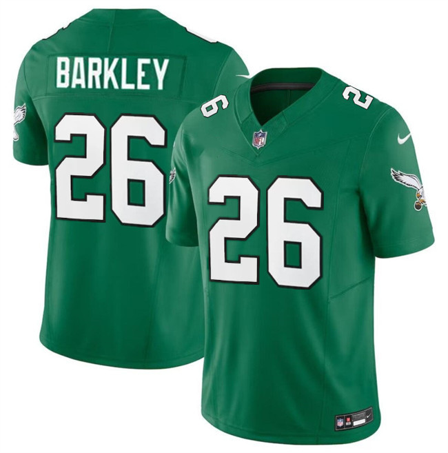 Men's Philadelphia Eagles #26 Saquon Barkley Green 2023 F.U.S.E. Vapor Untouchable Limited Throwback Stitched Football Jersey