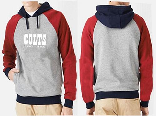 Indianapolis Colts English Version Pullover Hoodie Grey & Red