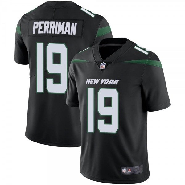 Men's New York Jets #19 Breshad Perriman Black Vapor Untouchable Limited Stitched Jersey