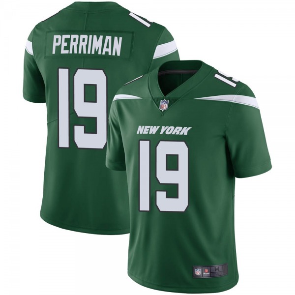 Men's New York Jets #19 Breshad Perriman Green Vapor Untouchable Limited Stitched Jersey