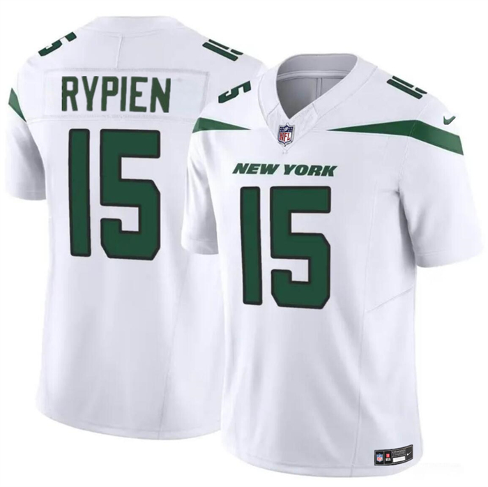 Men's New York Jets #15 Brett Rypien 2023 F.U.S.E. White Vapor Untouchable Limited Stitched Jersey