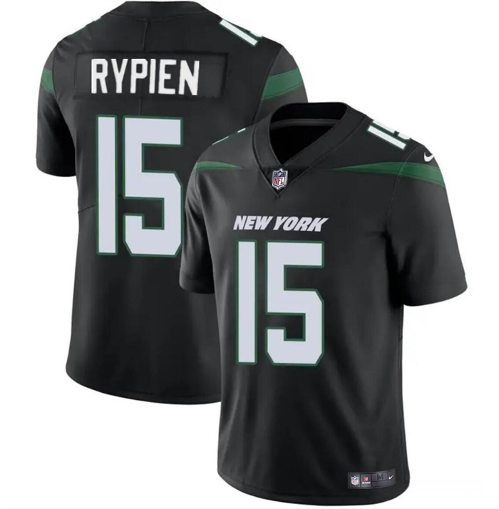 Men's New York Jets #15 Brett Rypien Black Vapor Untouchable Limited Stitched Jersey