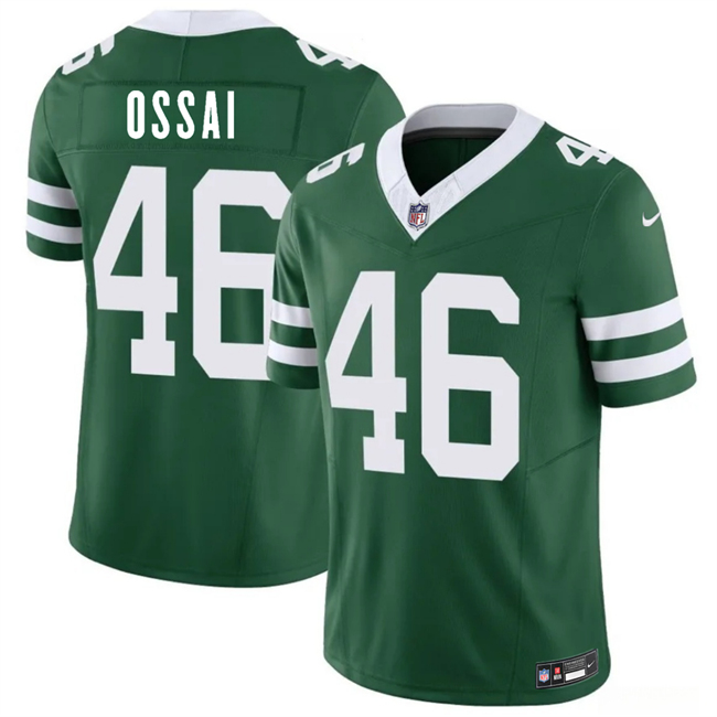 Men's New York Jets #46 Joseph Ossai Green 2026 F.U.S.E. Vapor Untouchable Limited Stitched Jersey