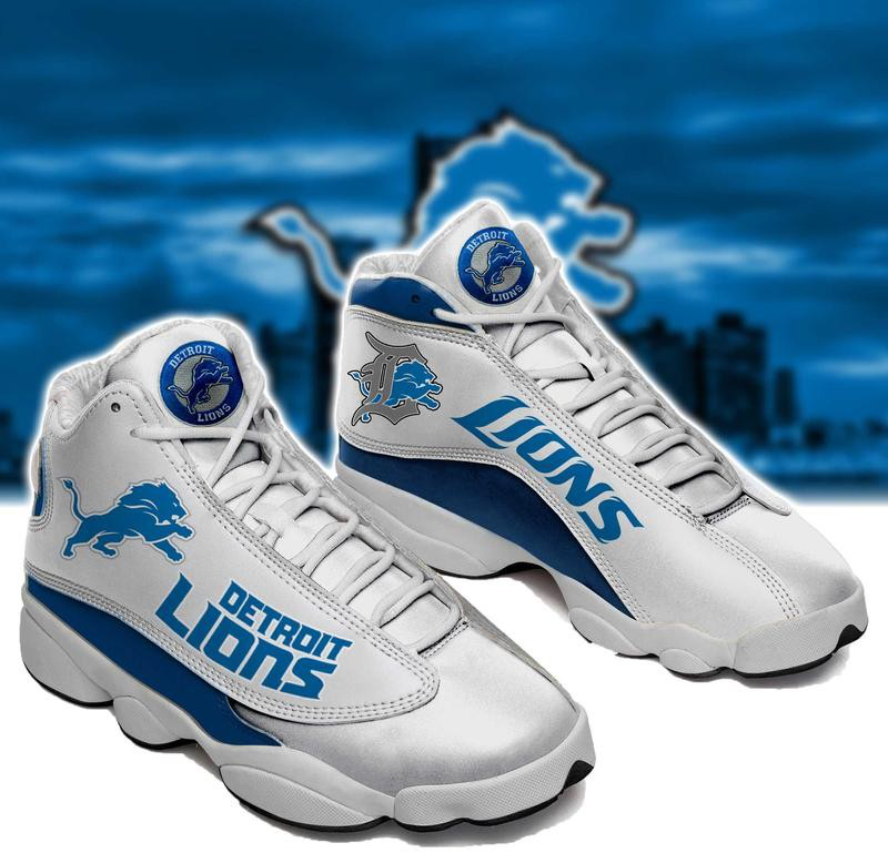 Women's Detroit Lions Limited Edition JD13 Sneakers 002
