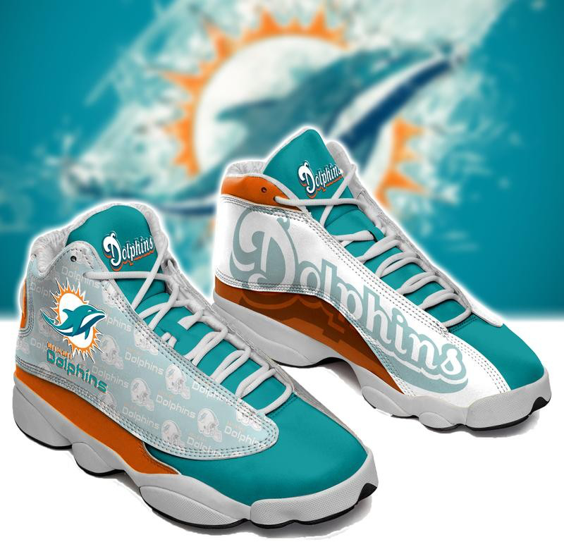 Women's Miami Dolphins Limited Edition JD13 Sneakers 005