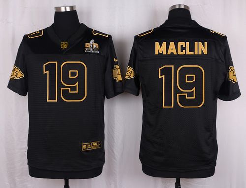 Nike Chiefs #19 Jeremy Maclin Black Men's Stitched NFL Elite Pro Line Gold Collection Jersey