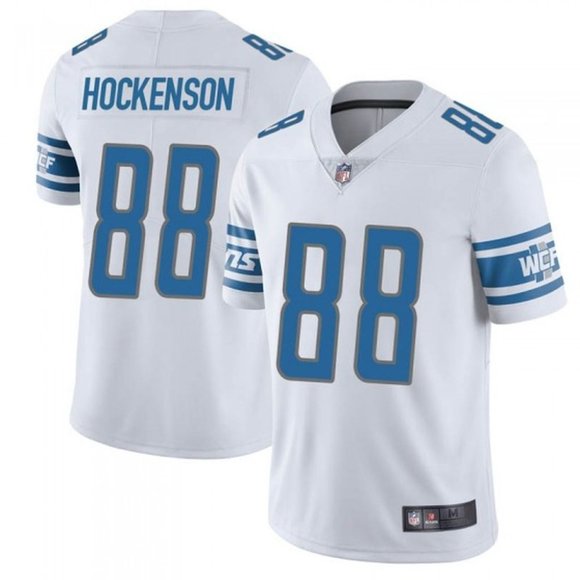 Men's Detroit Lions #88 T.J. Hockenson White Vapor Untouchable Limited Stitched NFL Jersey