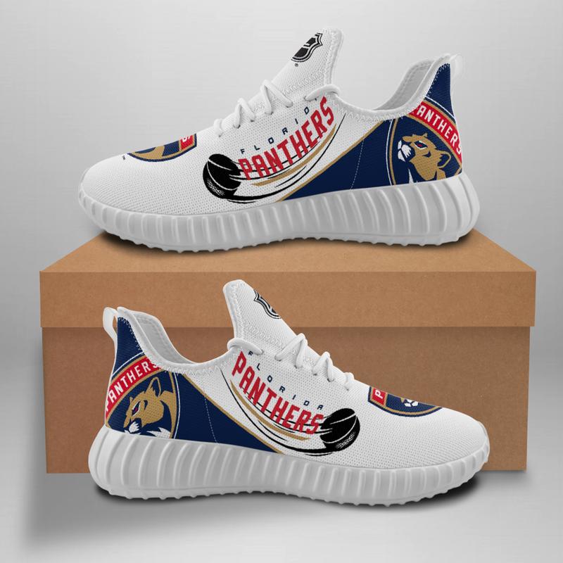 Women's Florida Panthers Mesh Knit Sneakers/Shoes 002