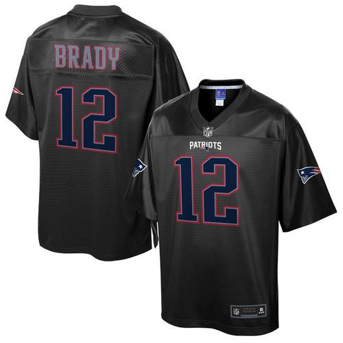 Nike Patriots #12 Tom Brady Black Men's NFL Pro Line Black Reverse Fashion Game Jersey