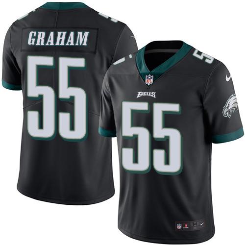 Nike Eagles #55 Brandon Graham Black Men's Stitched NFL Limited Rush Jersey