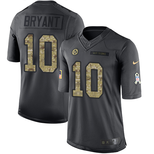 Nike Steelers #10 Martavis Bryant Black Men's Stitched NFL Limited 2016 Salute to Service Jersey