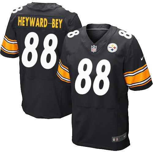 Nike Steelers #88 Darrius Heyward-Bey Black Team Color Men's Stitched NFL Elite Jersey