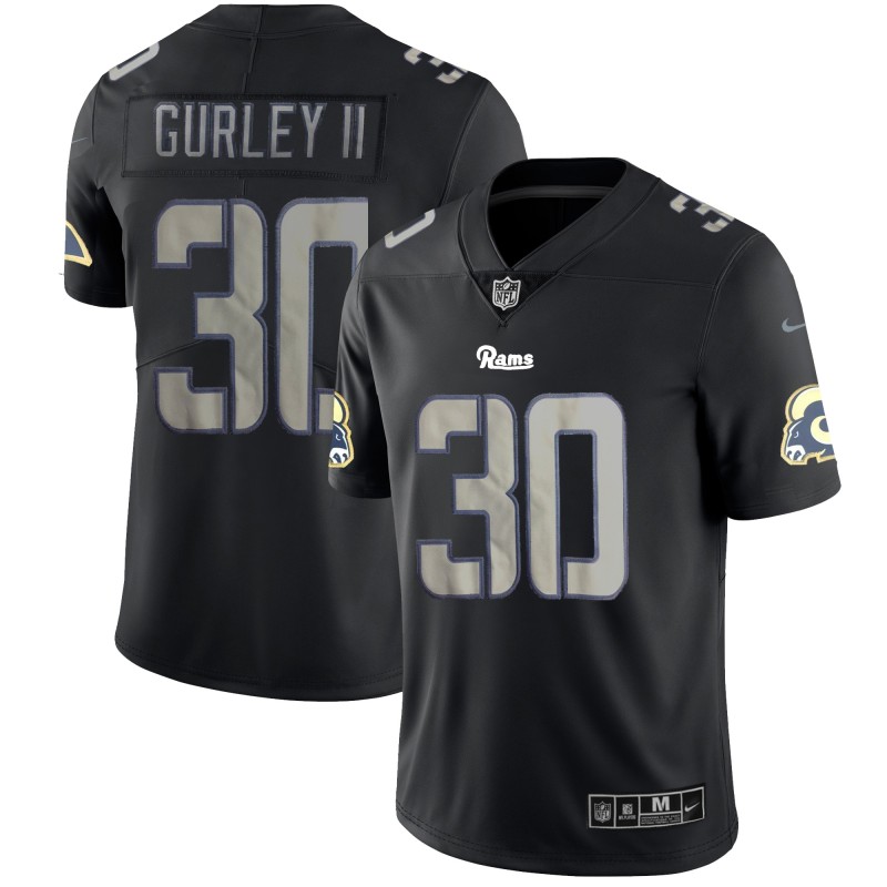 Men's Los Angeles Rams #30 Todd Gurley II Black 2018 Impact Limited Stitched NFL Jersey