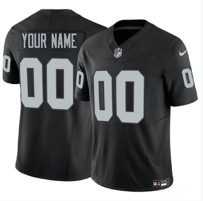 Women's Las Vegas Raiders Active Player Custom Black 2023 F.U.S.E Vapor Untouchable Limited Stitched Football Jersey