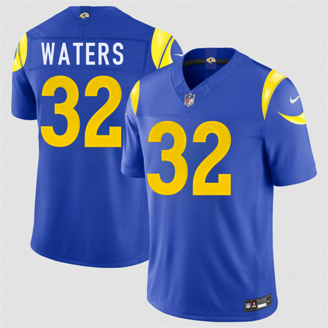 Men's Los Angeles Rams #32 Jordan Waters Royal 2026 F.U.S.E. Vapor Limited Stitched Football Jersey