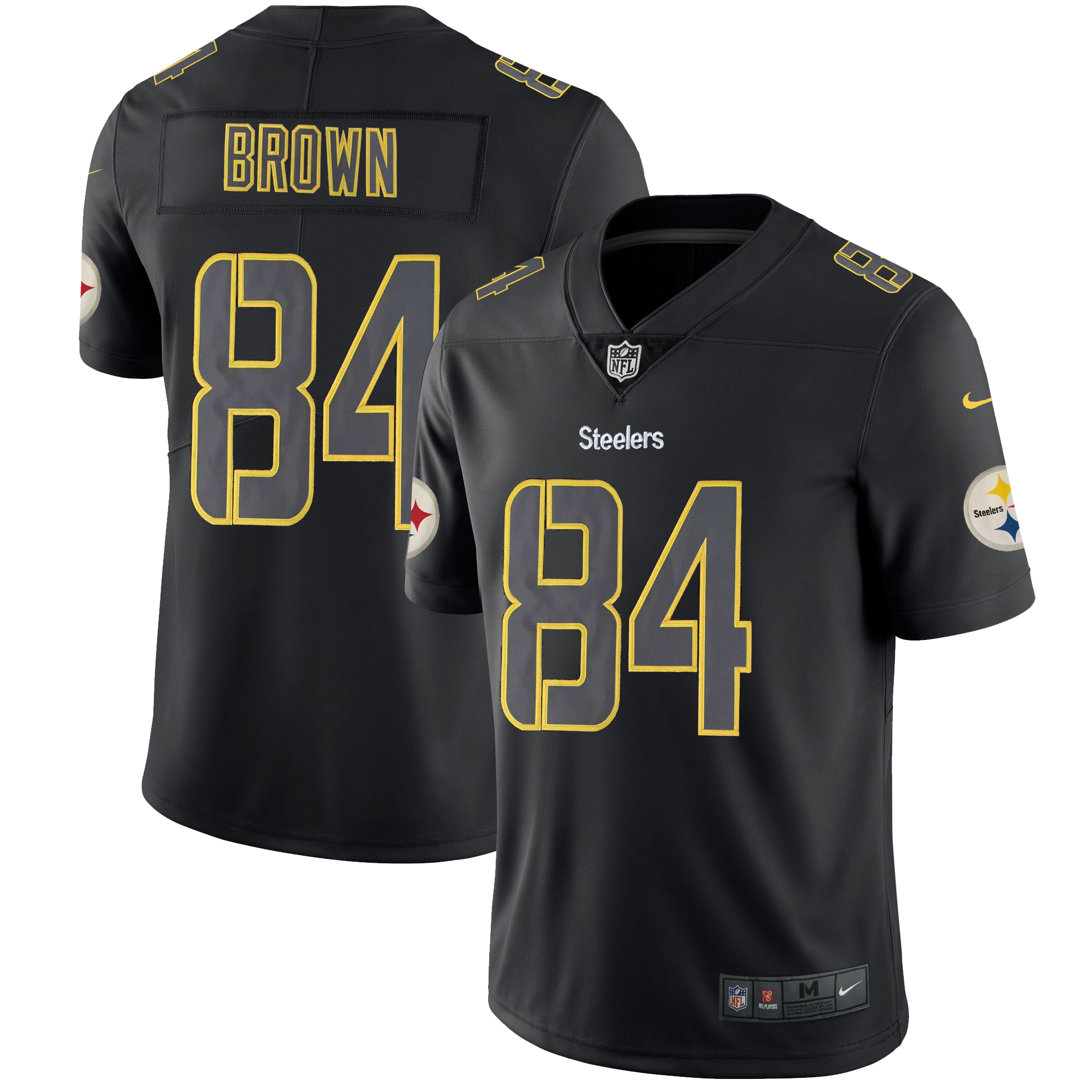 Men's Pittsburgh Steelers #84 Antonio Brown Black 2018 Impact Limited Stitched NFL Jersey