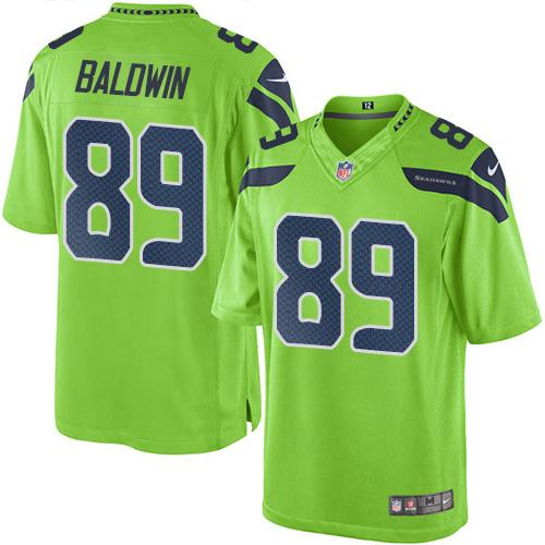 Nike Seahawks #89 Doug Baldwin Green Men's Stitched NFL Limited Rush Jersey