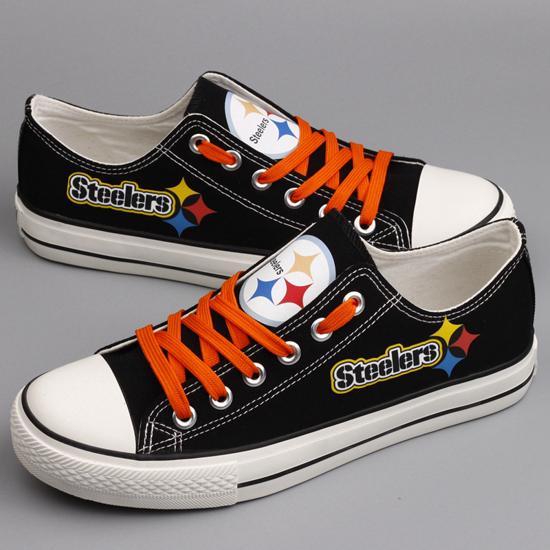 Women's NFL Pittsburgh Steelers Repeat Print Low Top Sneakers 003