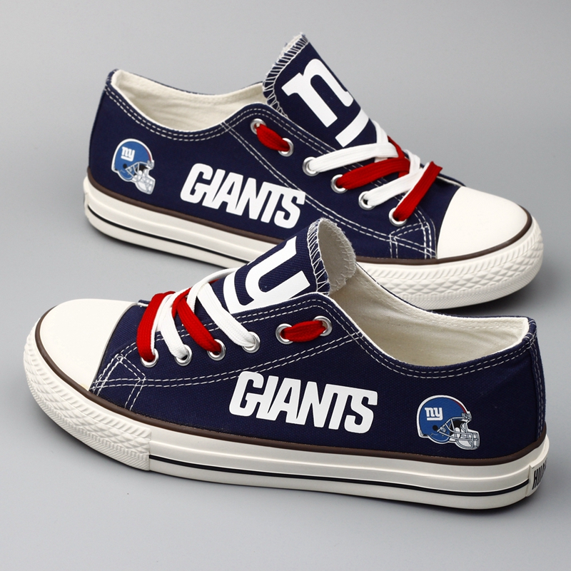Women's NFL New York Giants Repeat Print Low Top Sneakers 004