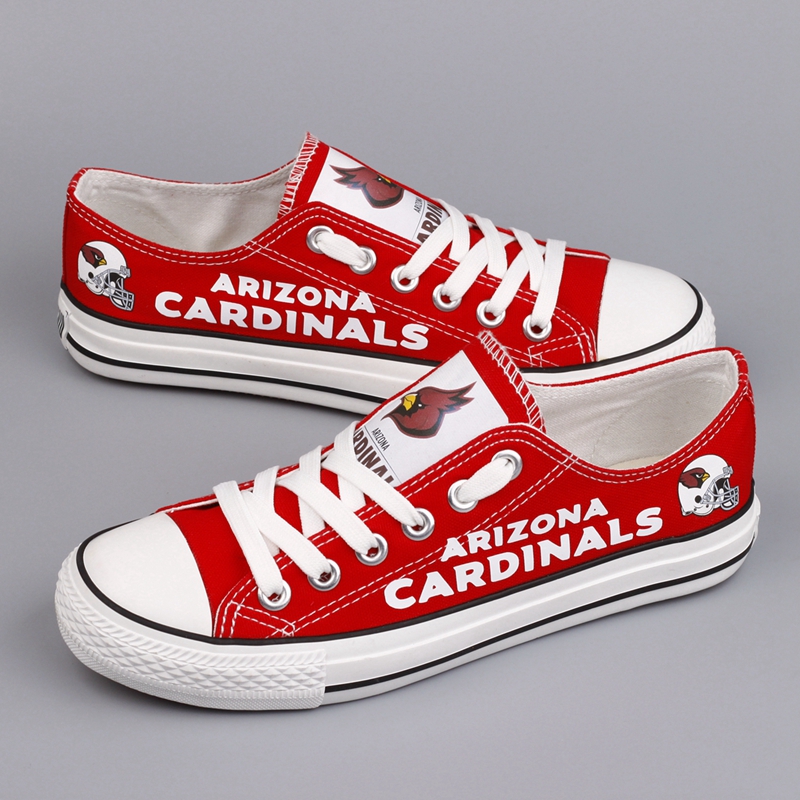 Women's NFL Arizona Cardinals Repeat Print Low Top Sneakers 003
