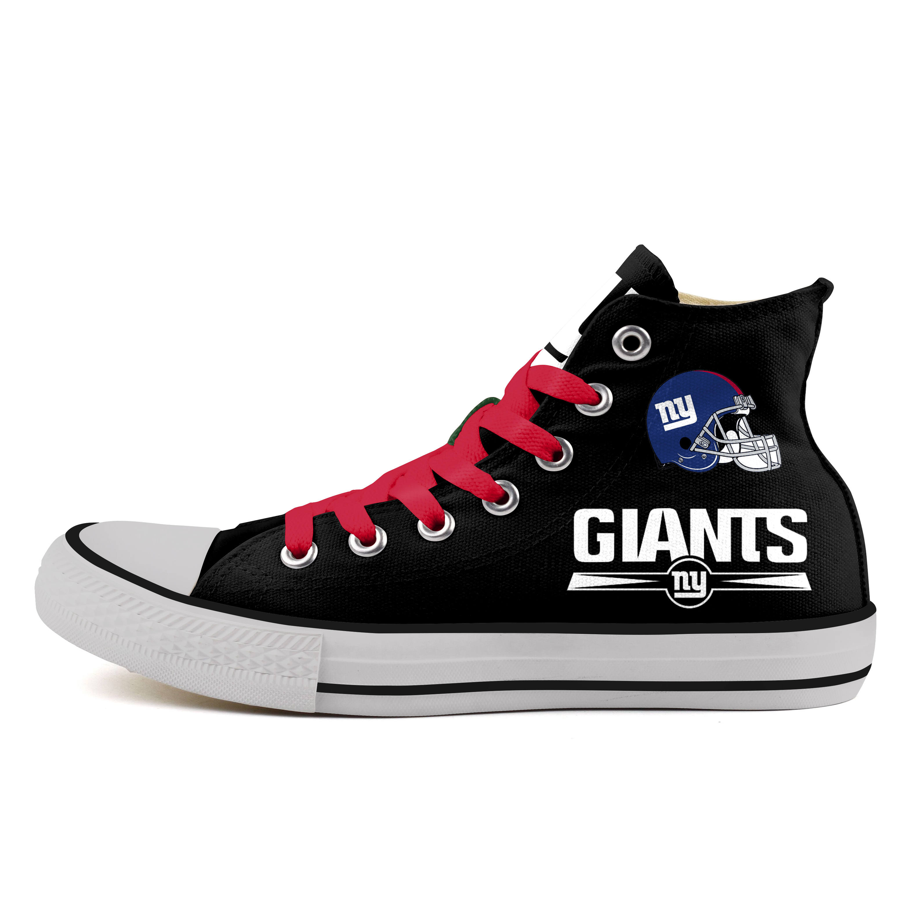 Women's NFL New York Giants Repeat Print High Top Sneakers 010