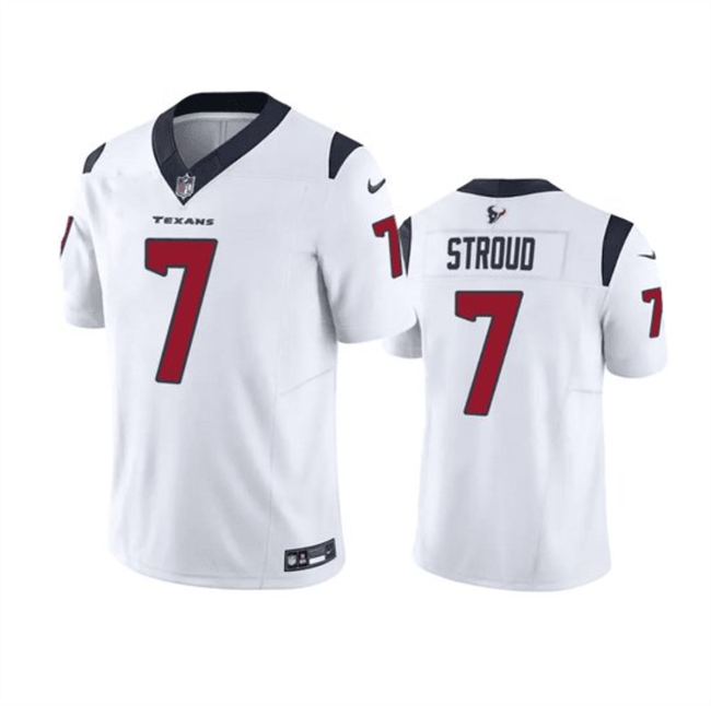 Men's Houston Texans #7 C.J. Stroud White 2023 F.U.S.E Vapor Untouchable Stitched Football Jersey