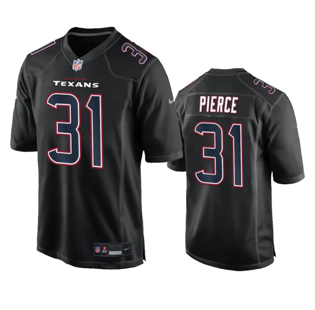 Men's Houston Texans #31 Dameon Pierce Black Fashion Vapor Untouchable Limited Stitched Football Jersey