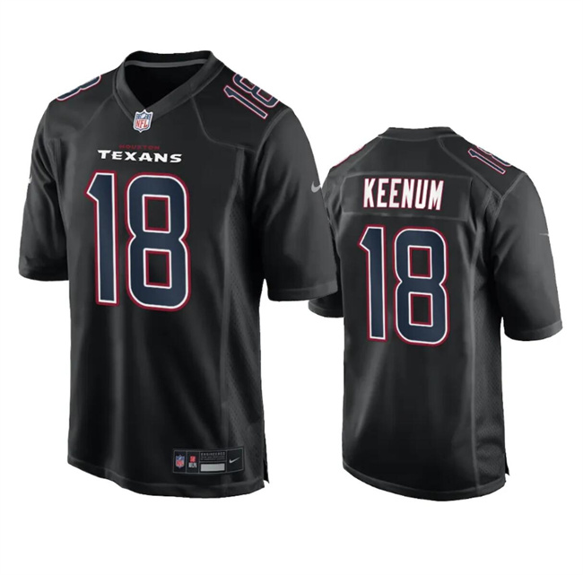 Men's Houston Texans #18 Case Keenum Black Fashion Vapor Untouchable Limited Stitched Football Jersey