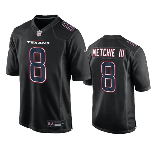 Men's Houston Texans #8 John Metchie III Black Fashion Vapor Untouchable Limited Stitched Football Jersey