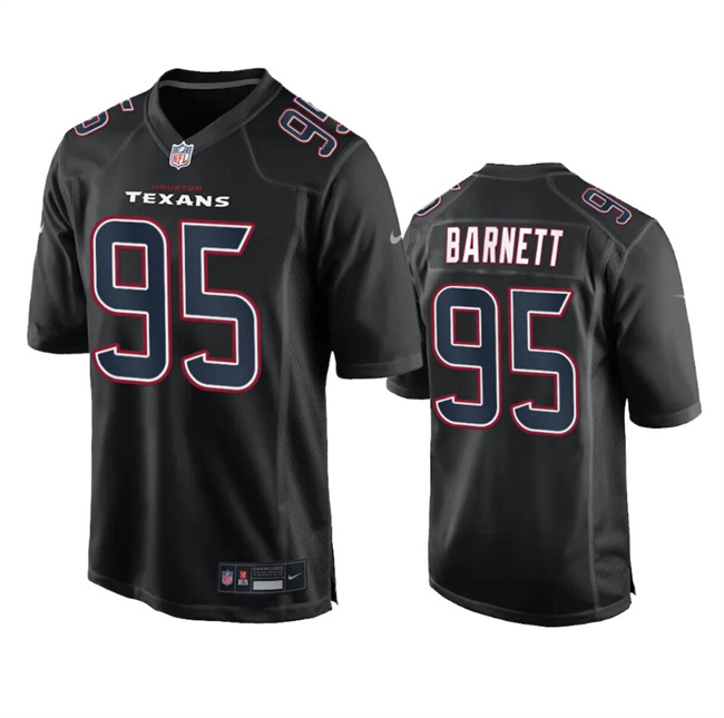 Men's Houston Texans #95 Derek Barnett Black Fashion Vapor Untouchable Limited Stitched Football Jersey