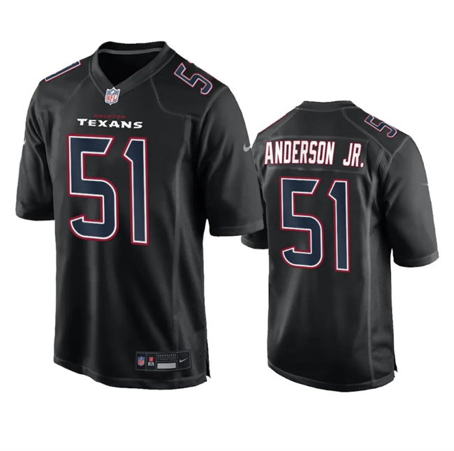 Men's Houston Texans #51 Will Anderson Jr. Black Fashion Vapor Untouchable Limited Stitched Football Jersey