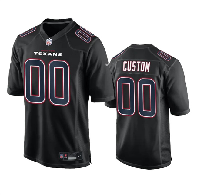 Men's Houston Texans Active Player Custom Black Fashion Vapor Untouchable Limited Stitched Football Jersey