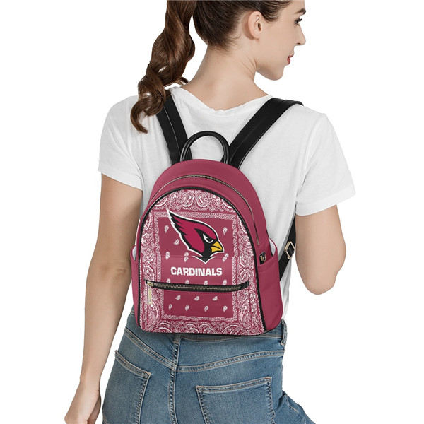 Arizona Cardinals PU Leather Casual Backpack 001(Pls Check Description For Details)