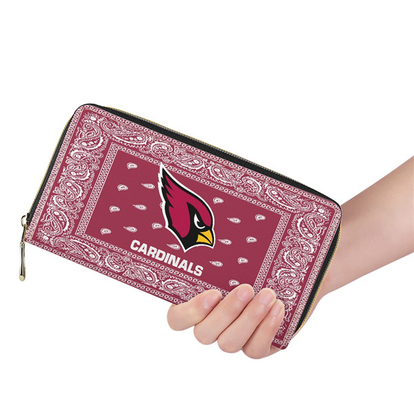 Arizona Cardinals PU Leather Zip Wallet 001(Pls Check Description For Details)