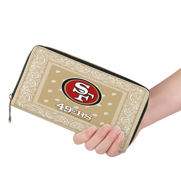 San Francisco 49ers PU Leather Zip Wallet 001