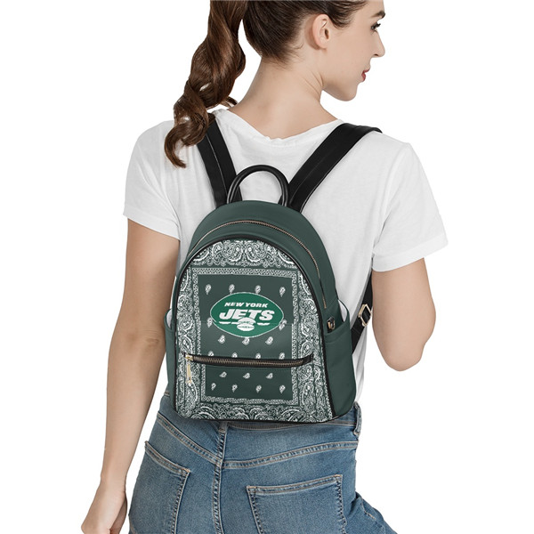New York Jets PU Leather Casual Backpack 001(Pls Check Description For Details)