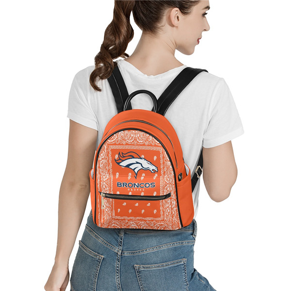 Denver Broncos PU Leather Casual Backpack 001(Pls Check Description For Details)
