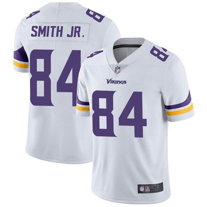 Men's Minnesota Vikings #84 Irv Smith Jr. White Vapor Untouchable Limited Stitched Jersey