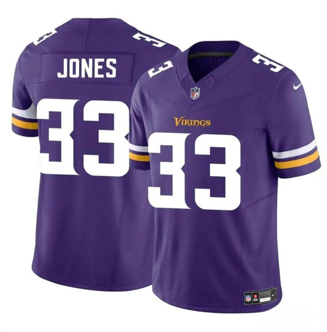 Men's Minnesota Vikings #33 Aaron Jones Purple F.U.S.E. Vapor Untouchable Limited Stitched Jersey