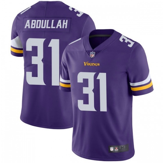 Men's Minnesota Vikings #31 Ameer Abdullah Purple Vapor Untouchable Limited Stitched Jersey