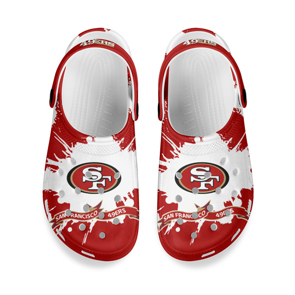 Men's San Francisco 49ers Bayaband Clog Shoes 001