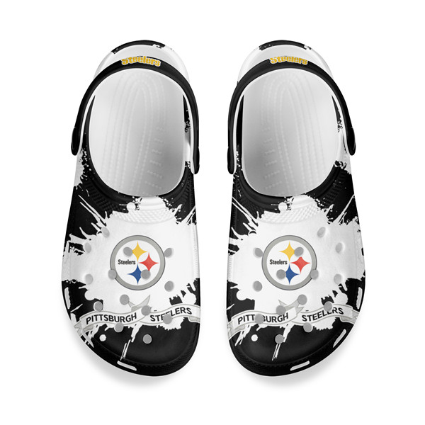 Women's Pittsburgh Steelers Bayaband Clog Shoes 001