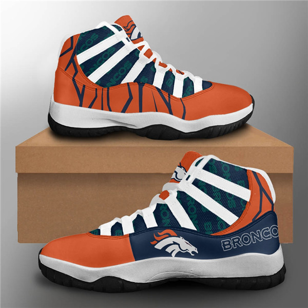 Women's Denver Broncos Air Jordan 11 Sneakers 002