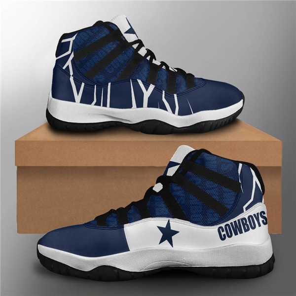 Women's Dallas Cowboys Air Jordan 11 Sneakers 001