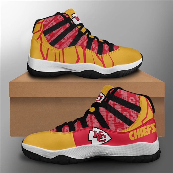 Women's Kansas City Chiefs Air Jordan 11 Sneakers 001