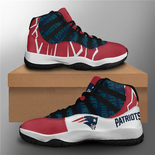 Women's New England Patriots Air Jordan 11 Sneakers 001