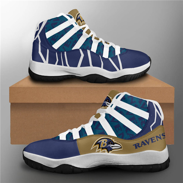 Women's Baltimore Ravens Air Jordan 11 Sneakers 002