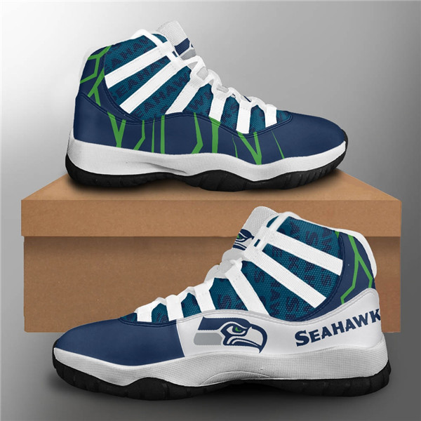 Men's Seattle Seahawks Air Jordan 11 Sneakers 002