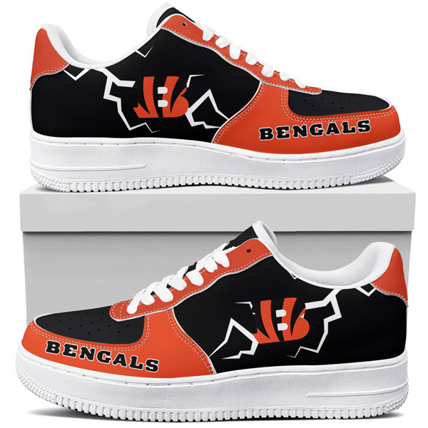 Men's Cincinnati Bengals Air Force 1 Sneakers 001