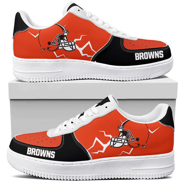 Women's Cleveland Browns Air Force 1 Sneakers 001